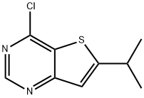 4-chloro-6-(propan-2-yl)thieno[3,2-d]pyrimidine Struktur