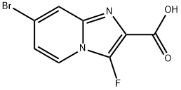 7-溴-3-氟咪唑并[1,2-A]吡啶-2-甲酸 结构式