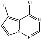 Pyrrolo[2,1-f][1,2,4]triazine, 4-chloro-5-fluoro- Structure