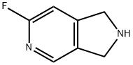 1H-Pyrrolo[3,4-c]pyridine, 6-fluoro-2,3-dihydro- 结构式