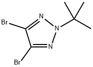 2H-1,2,3-Triazole, 4,5-dibromo-2-(1,1-dimethylethyl)- 化学構造式