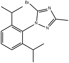 1H-1,2,4-Triazole, 1-[2,6-bis(1-methylethyl)phenyl]-5-bromo-3-methyl- Structure