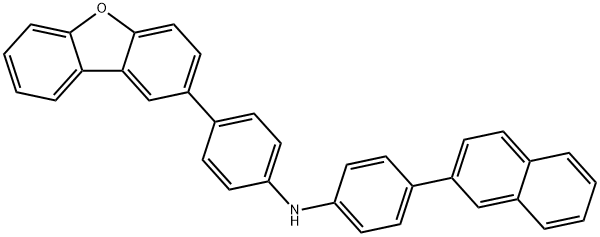 4-(二苯并[B,D]呋喃-2-基)-N-(4-(萘-2-基)苯基)苯胺, 2306441-79-0, 结构式