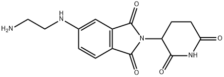 1H-Isoindole-1,3(2H)-dione, 5-[(2-aminoethyl)amino]-2-(2,6-dioxo-3-piperidinyl)- Structure