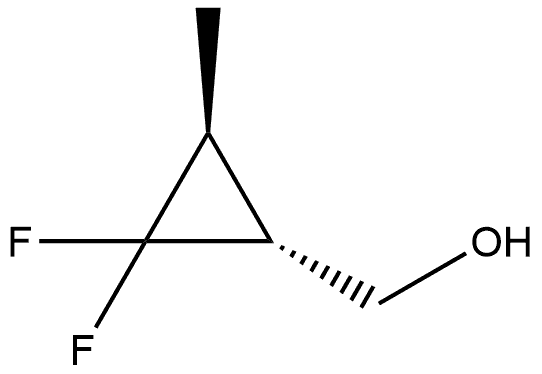 rel-(1R,3S)-2,2-Difluoro-3-methylcyclopropanemethanol Struktur