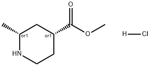 顺-2-甲基哌啶-4-羧酸甲基酯盐酸, 2307769-97-5, 结构式