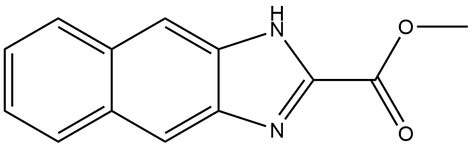 1H-萘并[2,3-D]咪唑-2-甲酸甲酯 结构式