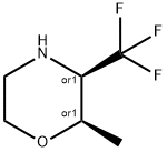 Morpholine, 2-methyl-3-(trifluoromethyl)-, (2R,3R)-rel- Structure