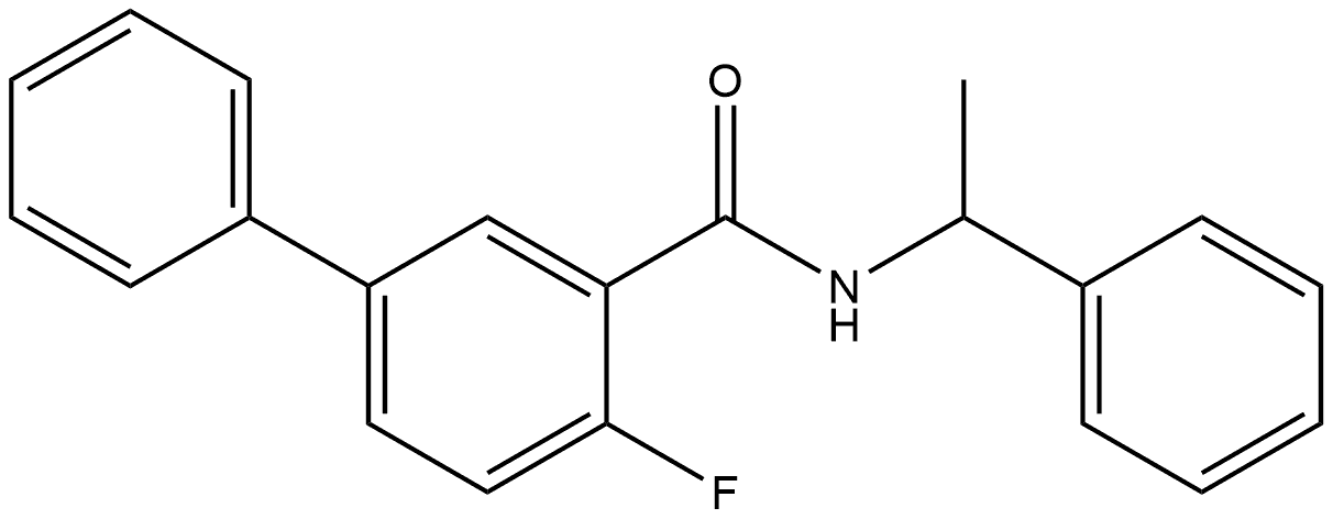 4-Fluoro-N-(1-phenylethyl)[1,1'-biphenyl]-3-carboxamide Structure