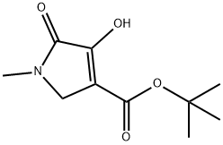 1H-Pyrrole-3-carboxylic acid, 2,5-dihydro-4-hydroxy-1-methyl-5-oxo-, 1,1-dimethylethyl ester Structure