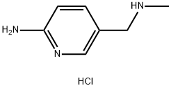 3-Pyridinemethanamine, 6-amino-N-methyl-, hydrochloride (1:2) Struktur