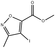 5-Isoxazolecarboxylic acid, 4-iodo-3-methyl-, methyl ester Struktur