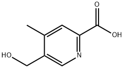 2-Pyridinecarboxylic acid, 5-(hydroxymethyl)-4-methyl- Structure