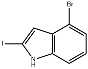 4-Bromo-2-iodo-1H-indole Structure