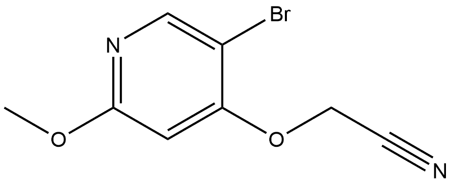 2-[(5-Bromo-2-methoxy-4-pyridinyl)oxy]acetonitrile Structure