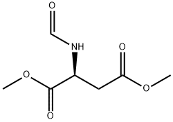 Aspartic acid, N-formyl-, 1,4-dimethyl ester Struktur