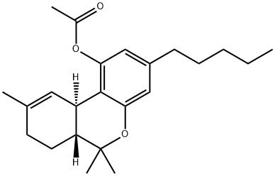 (6aR,10aα)-6aβ,7,8,10a-Tetrahydro-6,6,9-trimethyl-3-pentyl-6H-dibenzo[b,d]pyran-1-ol acetate|THC