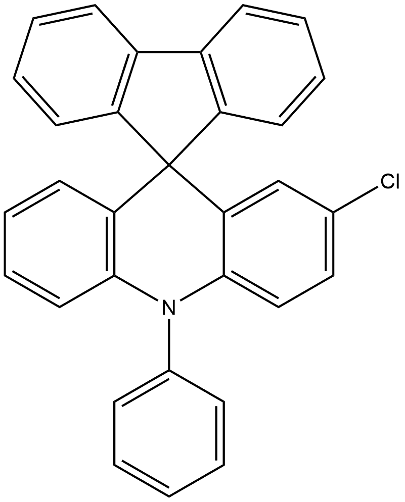 2-氯-10-苯基-10H-螺环[吖啶-9,9-芴, 2313446-72-7, 结构式