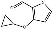 2-Thiophenecarboxaldehyde, 3-(cyclopropyloxy)- 化学構造式