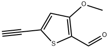 2-Thiophenecarboxaldehyde, 5-ethynyl-3-methoxy- 化学構造式