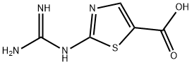 2-guanidinothiazole-5-carboxylic acid Struktur