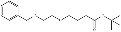 Butanoic acid, 4-[2-(phenylmethoxy)ethoxy]-, 1,1-dimethylethyl ester 化学構造式