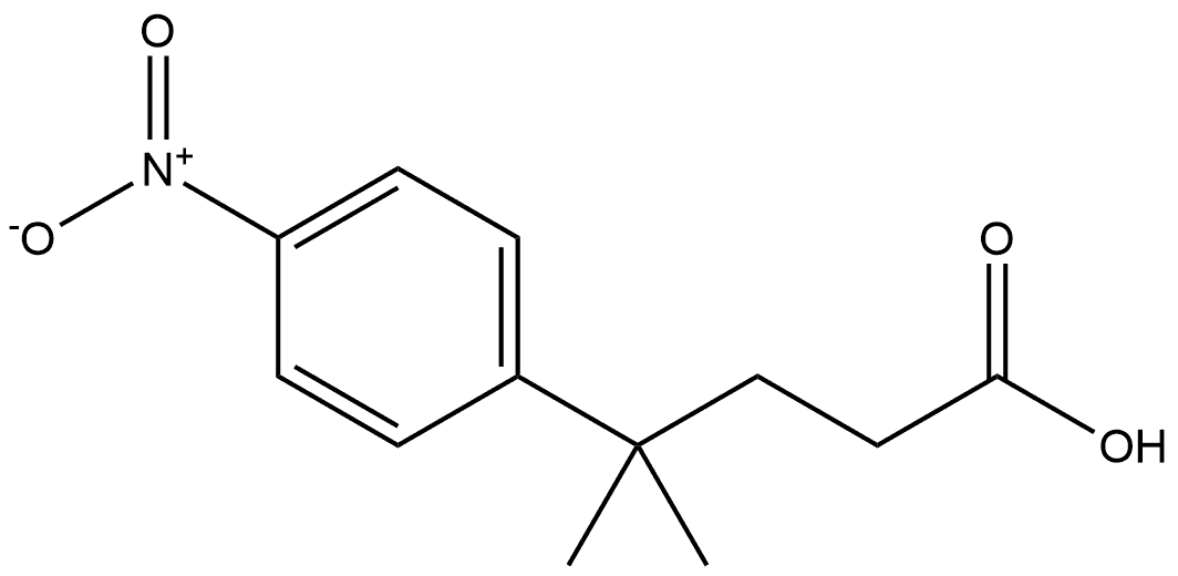 Benzenebutanoic acid, γ,γ-dimethyl-4-nitro-