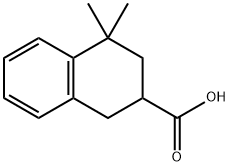 4,4-dimethyl-1,2,3,4-tetrahydronaphthalene-2-carboxylic acid Struktur