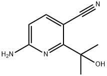 3-Pyridinecarbonitrile, 6-amino-2-(1-hydroxy-1-methylethyl)- Structure