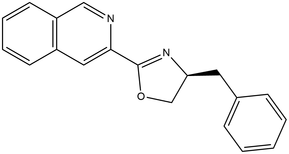 3-[(4S)-4,5-Dihydro-4-(phenylmethyl)-2-oxazolyl]isoquinoline Structure