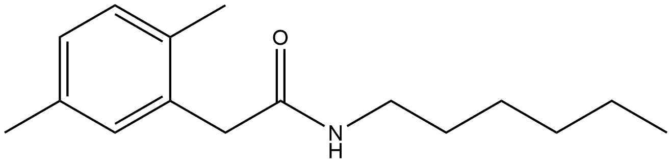 N-Hexyl-2,5-dimethylbenzeneacetamide Structure