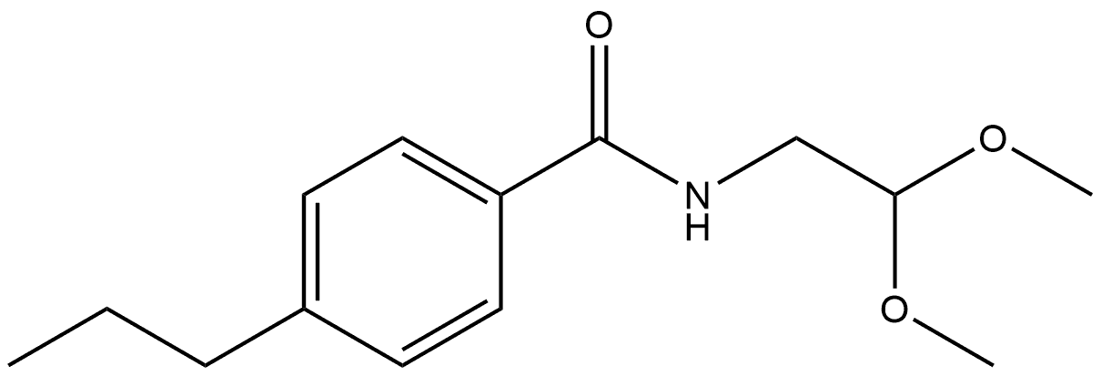 N-(2,2-Dimethoxyethyl)-4-propylbenzamide Structure