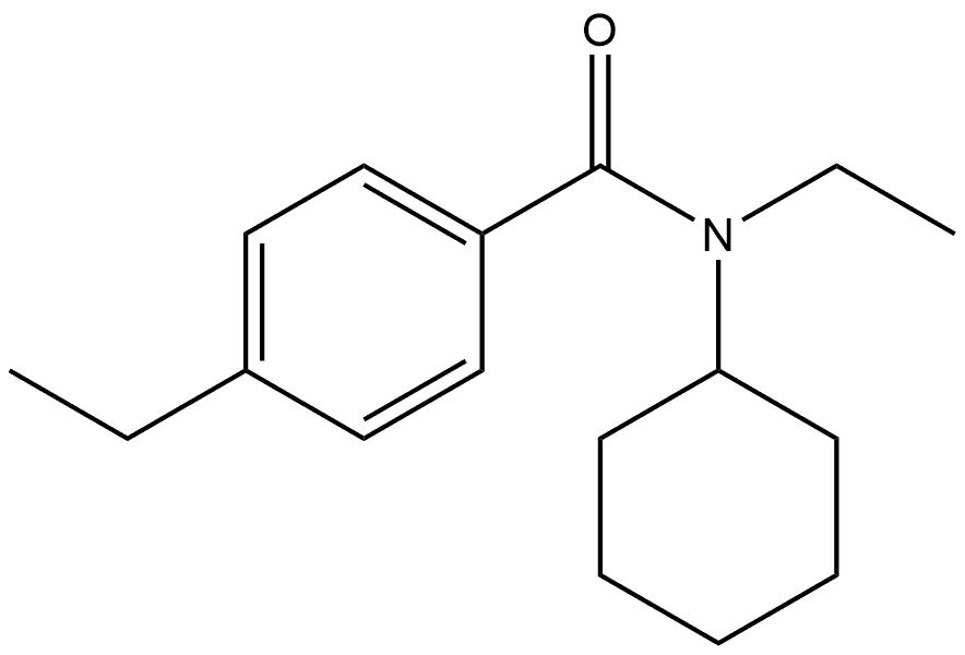 N-Cyclohexyl-N,4-diethylbenzamide Structure