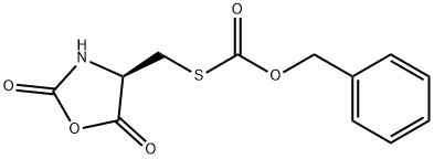 Carbonothioic acid, S-[[(4R)-2,5-dioxo-4-oxazolidinyl]methyl] O-(phenylmethyl) ester Structure