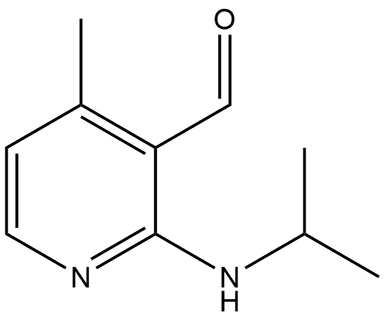 4-Methyl-2-[(1-methylethyl)amino]-3-pyridinecarboxaldehyde Structure