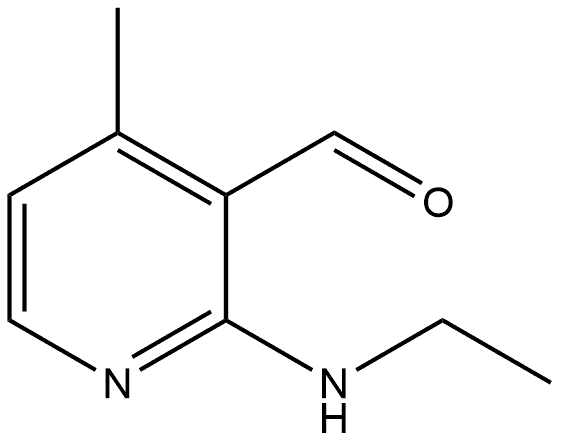 2-(Ethylamino)-4-methyl-3-pyridinecarboxaldehyde Structure