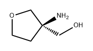 3-Furanmethanol, 3-aminotetrahydro-, (3R)- Struktur
