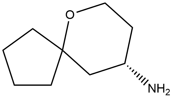 (S)-6-Oxaspiro[4.5]decan-9-amine 化学構造式