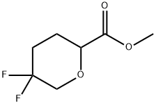 2H-Pyran-2-carboxylic acid, 5,5-difluorotetrahydro-, methyl ester,2322708-49-4,结构式