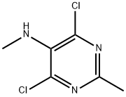 5-Pyrimidinamine, 4,6-dichloro-N,2-dimethyl- Struktur