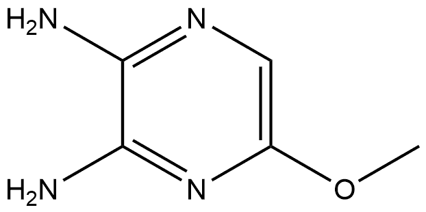 2,3-Pyrazinediamine, 5-methoxy- Struktur