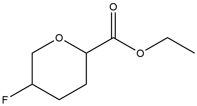 ethyl 5-fluorotetrahydro-2H-pyran-2-carboxylate Struktur