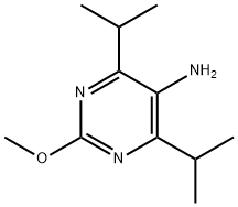 5-Pyrimidinamine, 2-methoxy-4,6-bis(1-methylethyl)- Structure