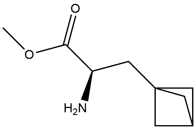 Methyl (αR )-α-aminobicyclo[1.1.1]pentane-1-propanoate 结构式