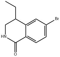 1(2H)-Isoquinolinone, 6-bromo-4-ethyl-3,4-dihydro- Struktur