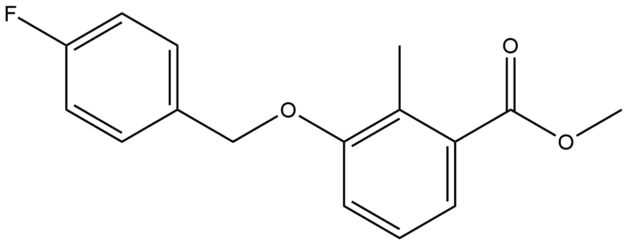 Methyl 3-[(4-fluorophenyl)methoxy]-2-methylbenzoate Structure