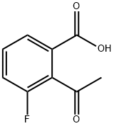 2-乙酰基-3-氟苯甲酸 结构式