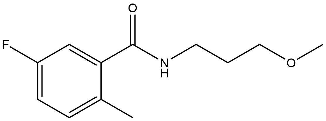 5-Fluoro-N-(3-methoxypropyl)-2-methylbenzamide,2325034-19-1,结构式