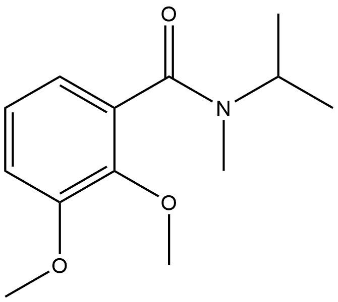 2,3-Dimethoxy-N-methyl-N-(1-methylethyl)benzamide Structure