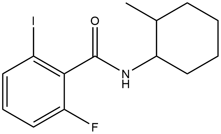 2-Fluoro-6-iodo-N-(2-methylcyclohexyl)benzamide Structure